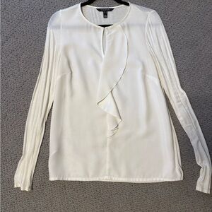 Long Tall Sally White ruffle top
